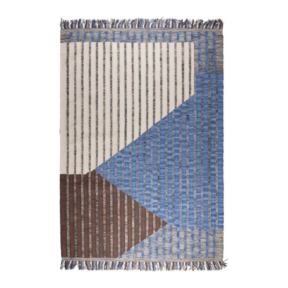 Kék-barna pamut szőnyeg 160x230 cm Hampton – Dutchbone