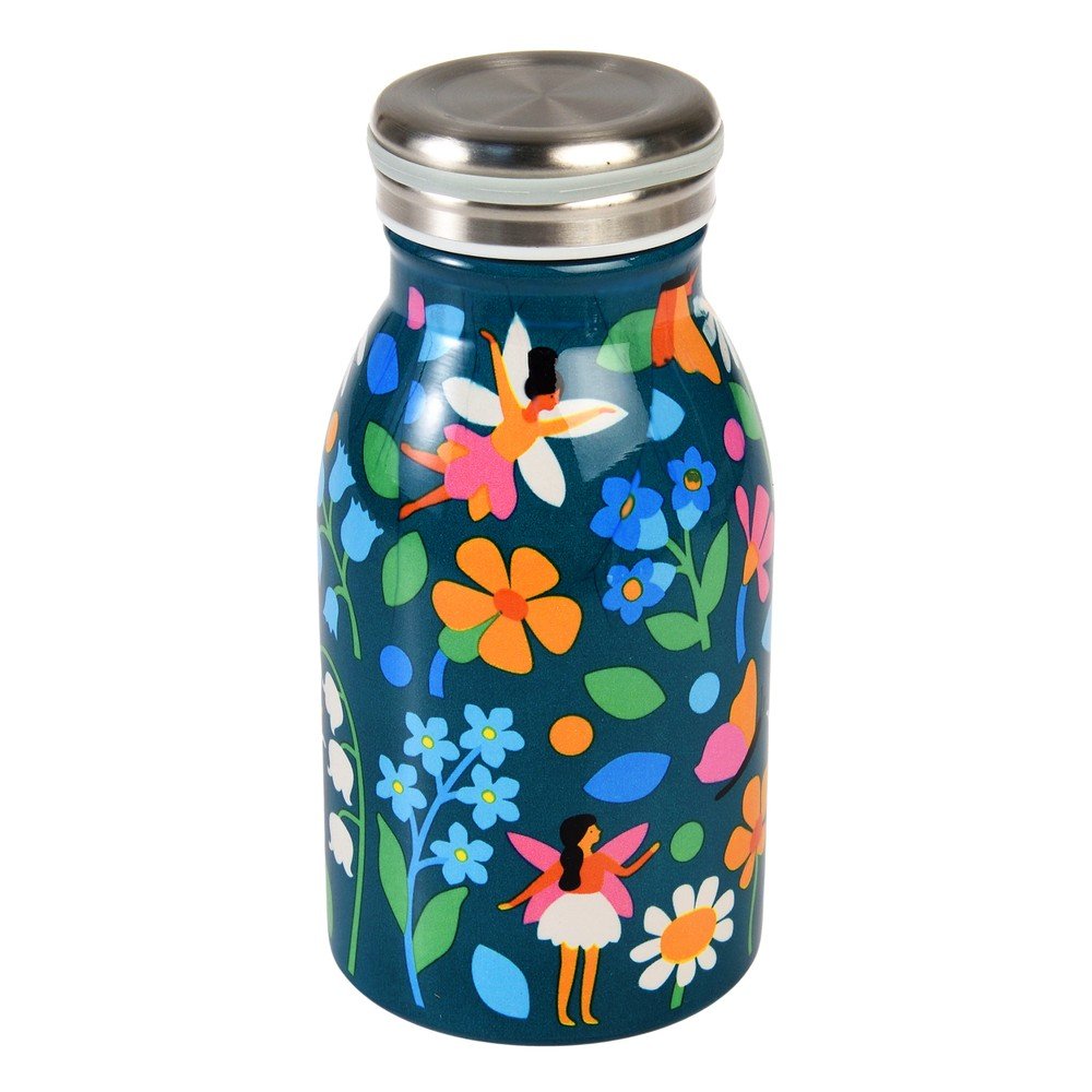 Kék rozsdamentes acél gyerek ivópalack 250 ml Fairies in the Garden – Rex London
