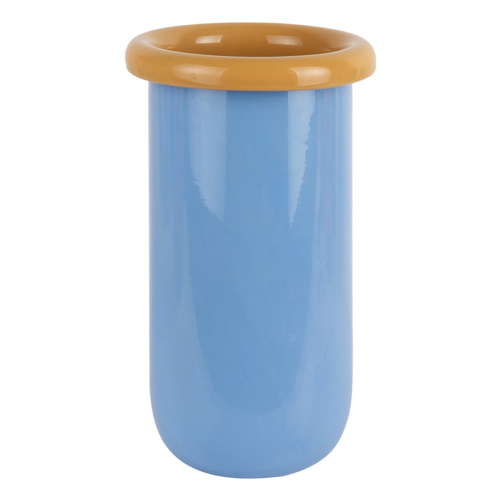 Kék üveg váza (magasság 25 cm) Plegado  – PT LIVING