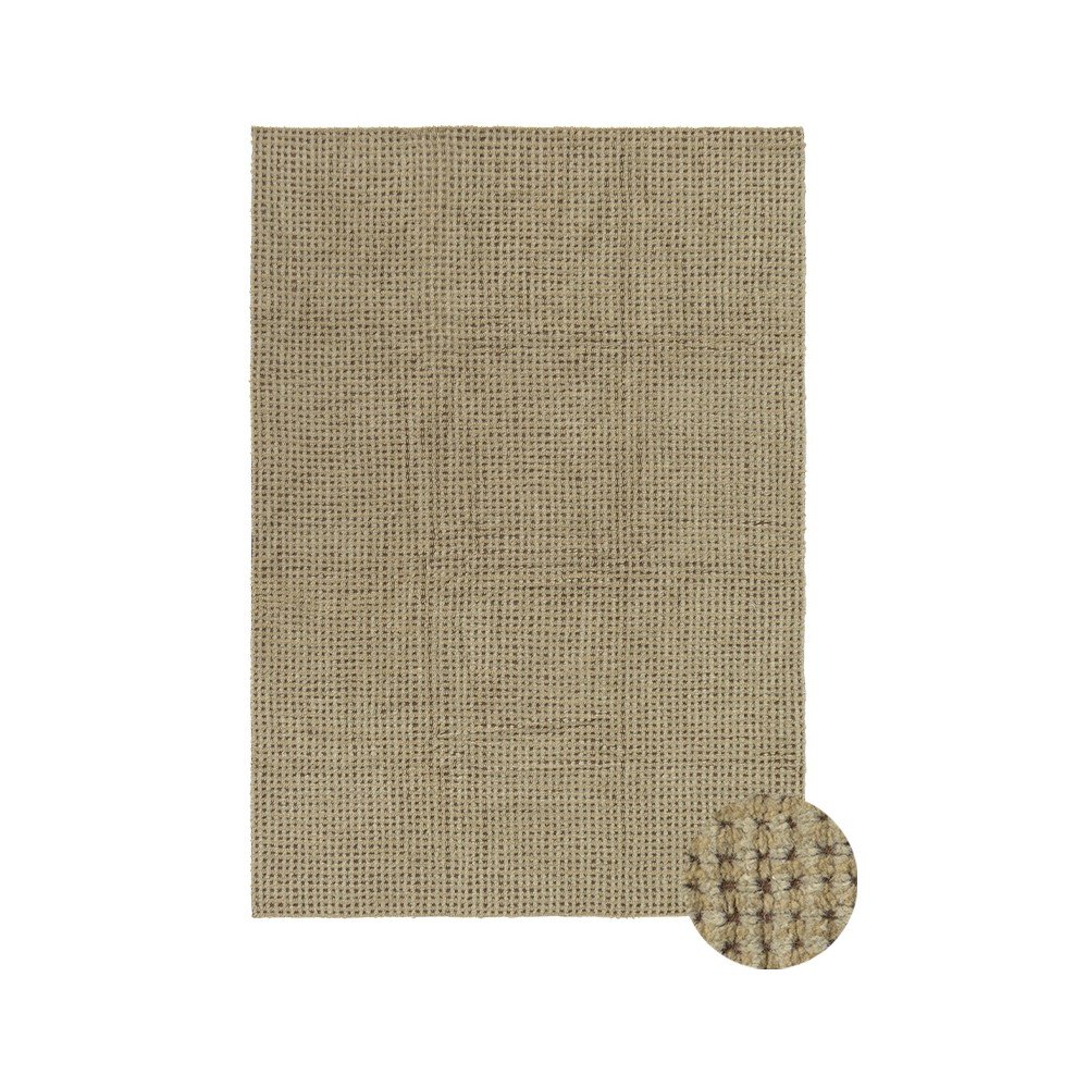 Khaki mosható-kézi szövésű gyapjú szőnyeg 170x240 cm Unexpected Wool – Lorena Canals