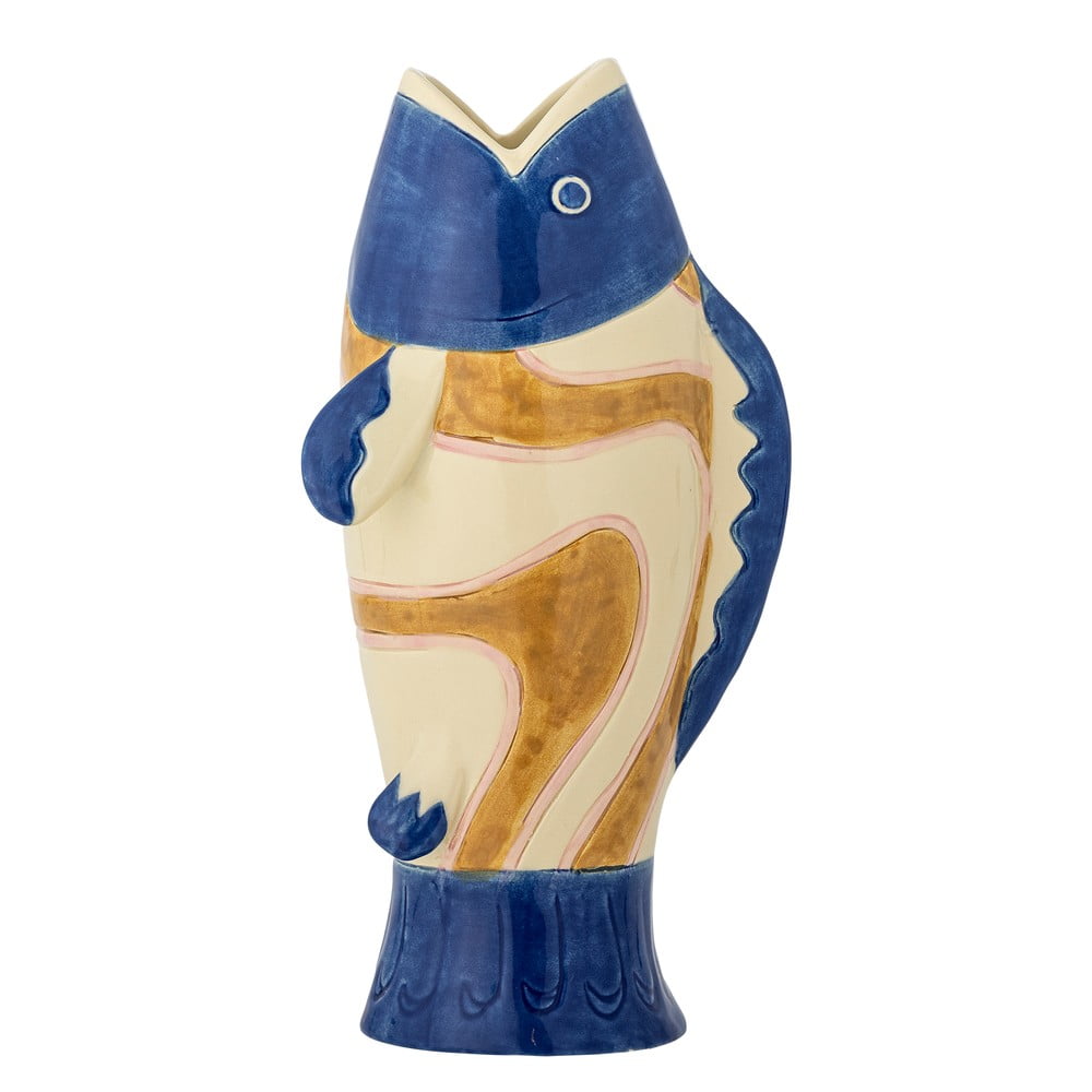 Kőedény kézzel festett váza (magasság 22 cm) Irving – Bloomingville