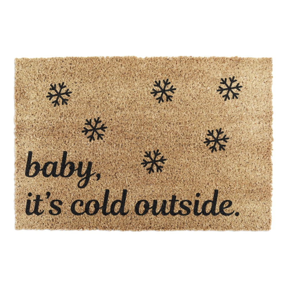 Kókuszrost lábtörlő karácsonyi mintával 40x60 cm Baby It's Cold Outside – Artsy Doormats
