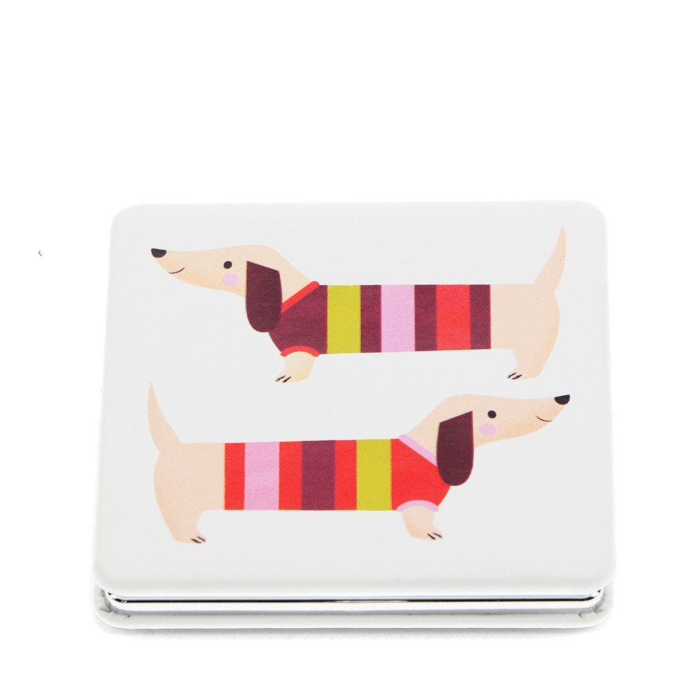 Kozmetikai nagyítós tükör 7x7 cm Sausage Dog – Rex London