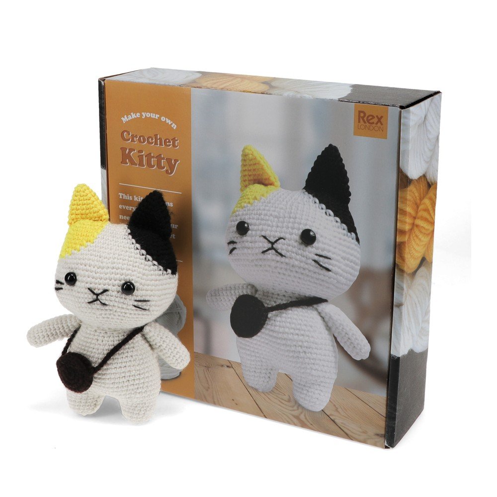 Kreatív készlet DIY Crochet Cat – Rex London