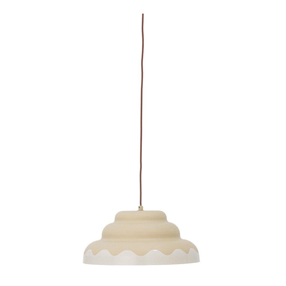 Krémszínű függőlámpa fém búrával ø 40 cm Lacya – Bloomingville