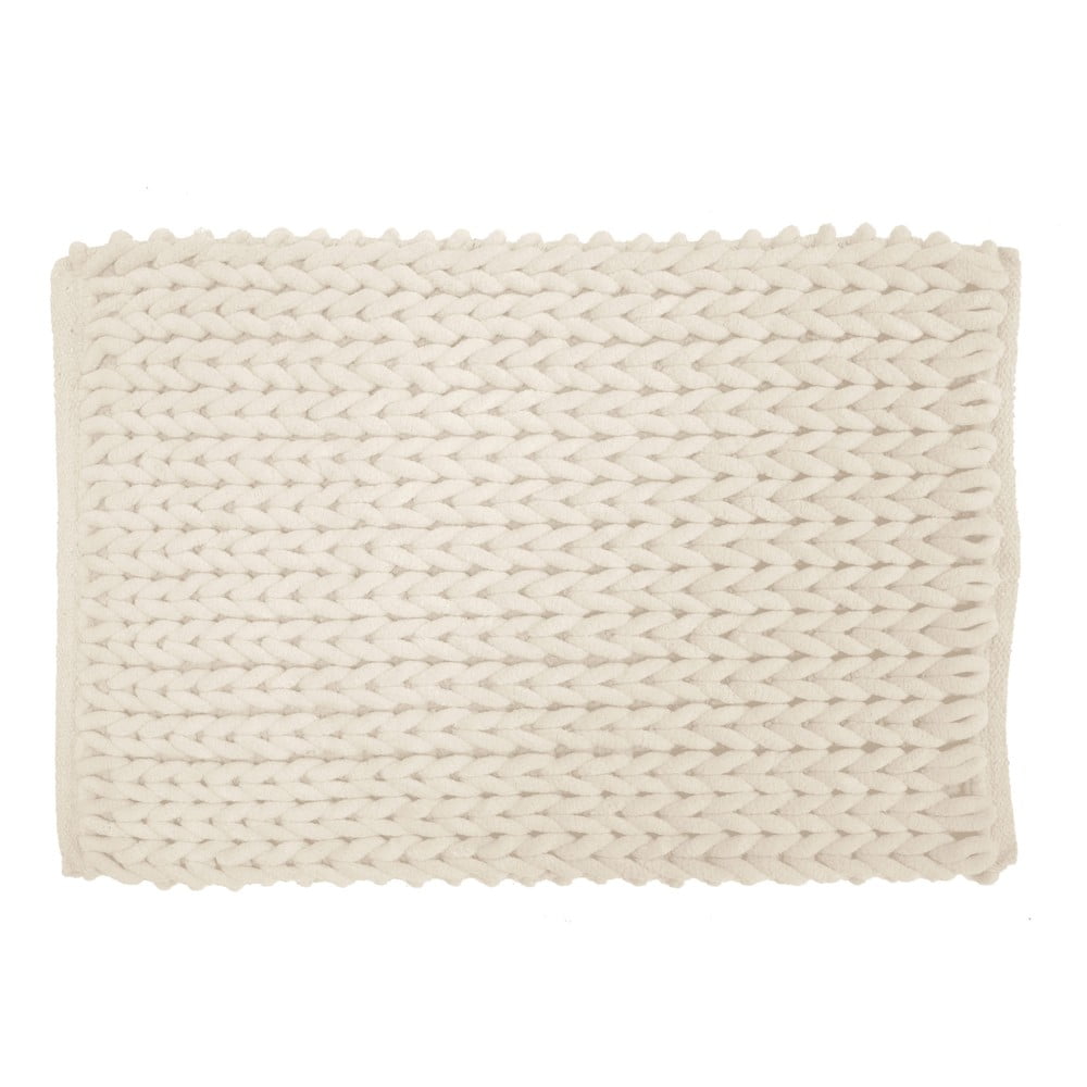 Krémszínű fürdőszobai kilépő 50x80 cm Ariel – douceur d'intérieur