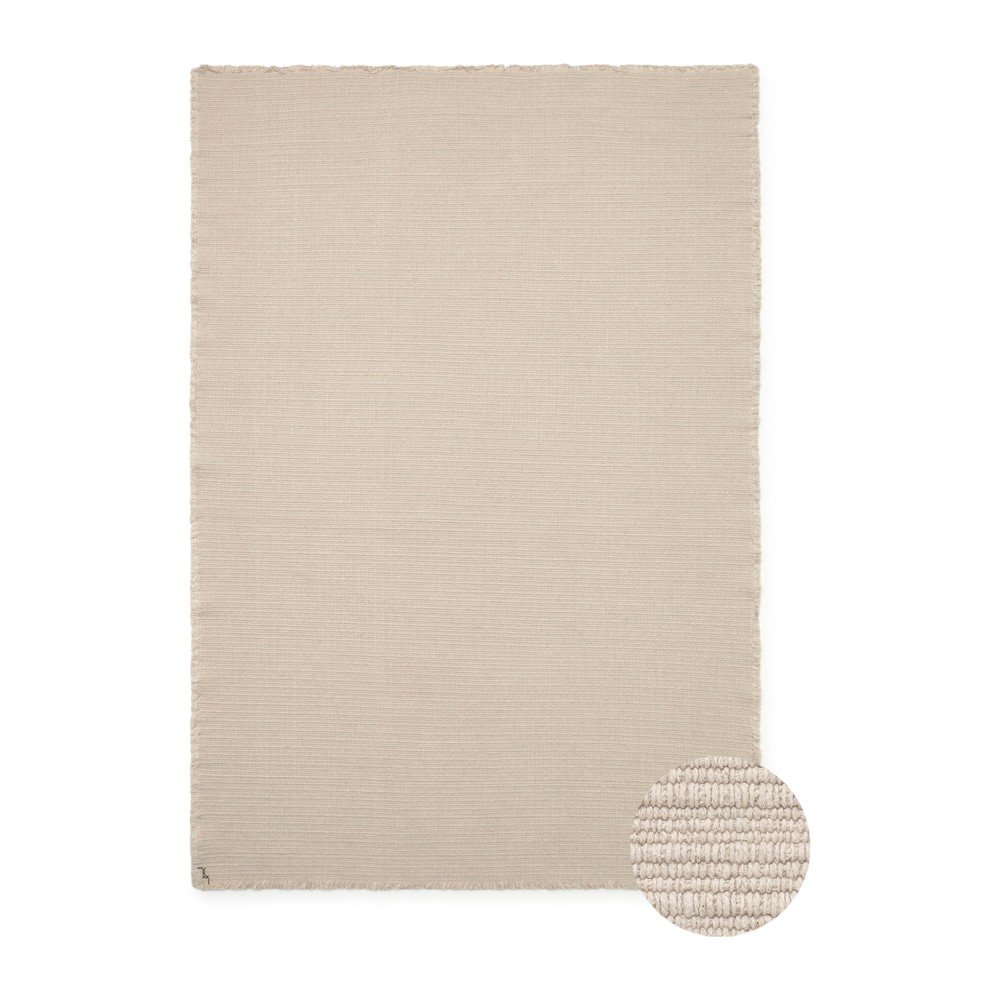 Krémszínű kézi szövésű pamut szőnyeg 140x200 cm Handloom – Lorena Canals