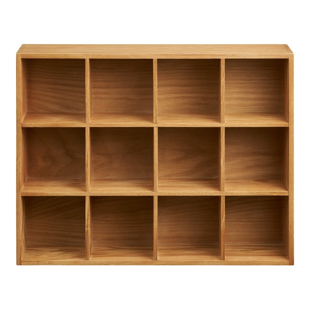 Natúr színű többszintes fali polc tölgyfa dekorral 11 cm Soria – House Nordic