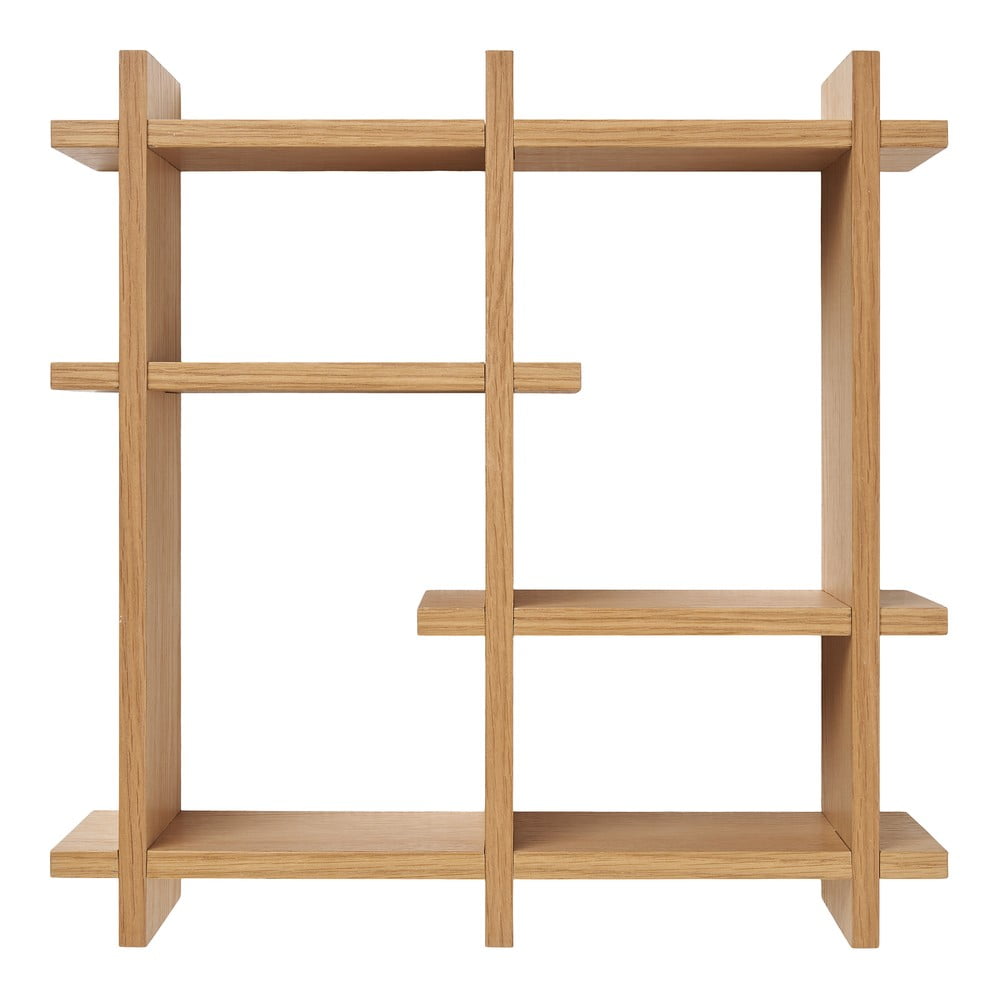 Natúr színű többszintes fali polc tölgyfa dekorral 40 cm Olsberg – House Nordic