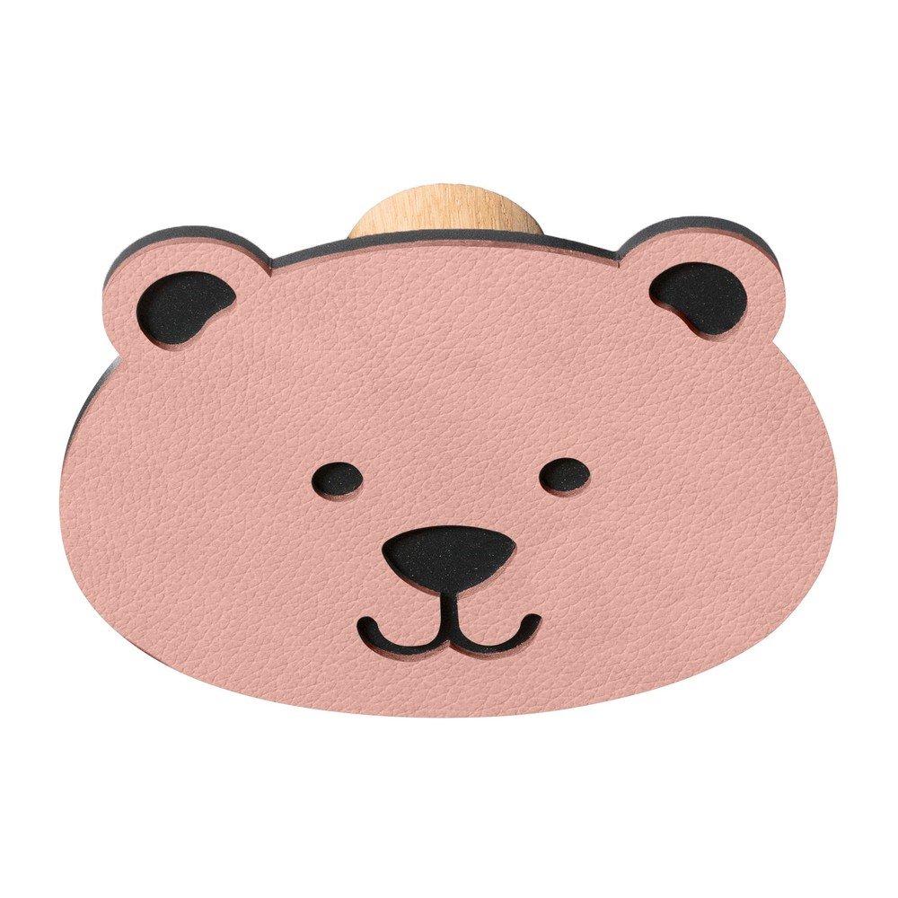 Rózsaszín fali acél akasztó Bear Dot Nupo – LIND DNA