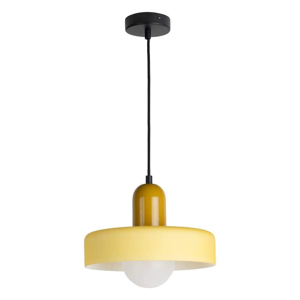 Sárga függőlámpa ø 25 cm Opaco Grato – Leitmotiv