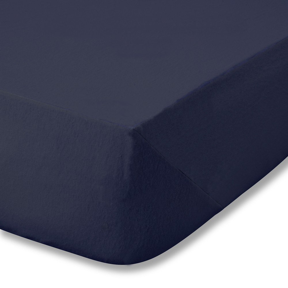 Sötétkék gumis flanel lepedő 150x200 cm Brushed – Catherine Lansfield