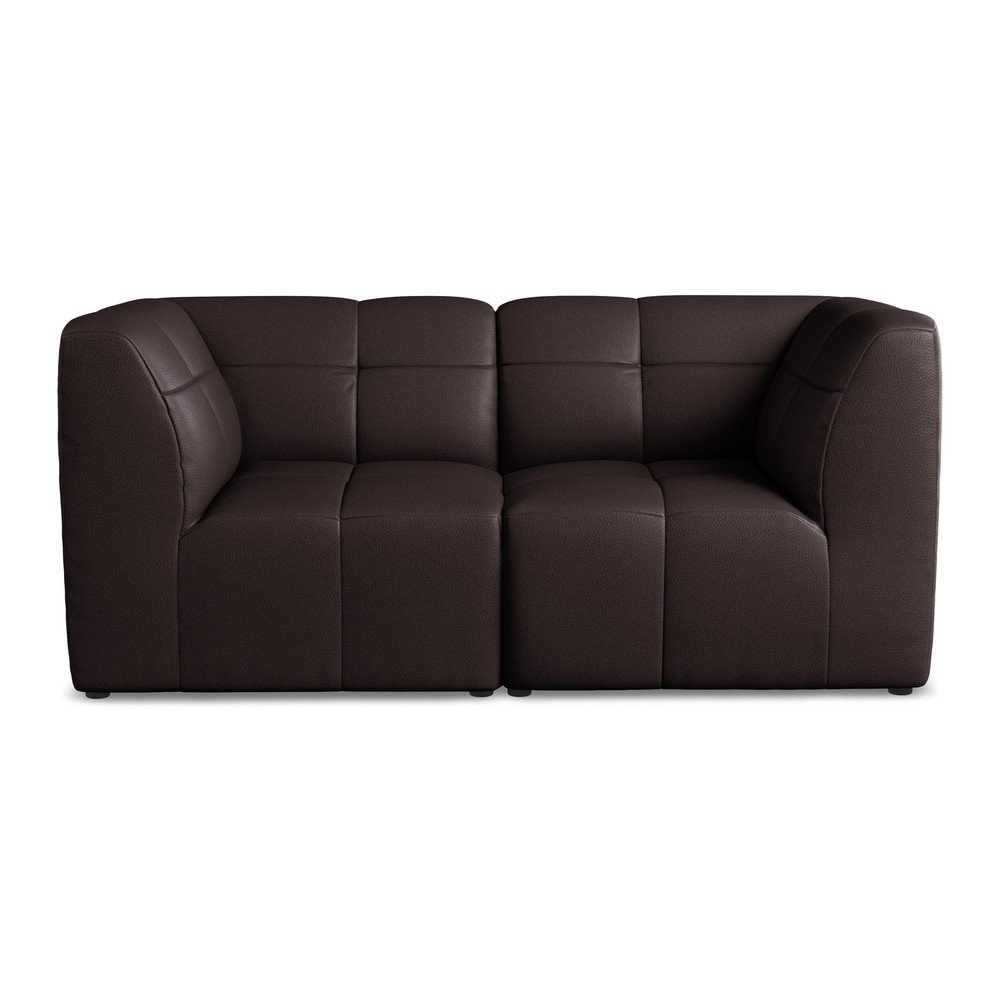 Sötétlila bőrutánzat kanapé 180 cm Aloha – Makamii