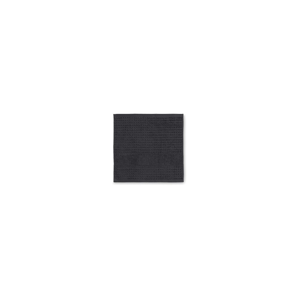 Sötétszürke frottír bio pamut törölköző 30x30 cm Check – JUNA