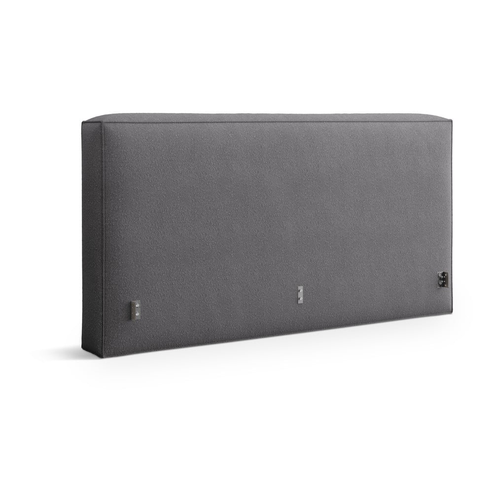 Sötétszürke kárpitozott ágytámla 249x100 cm Olivia – Micadoni