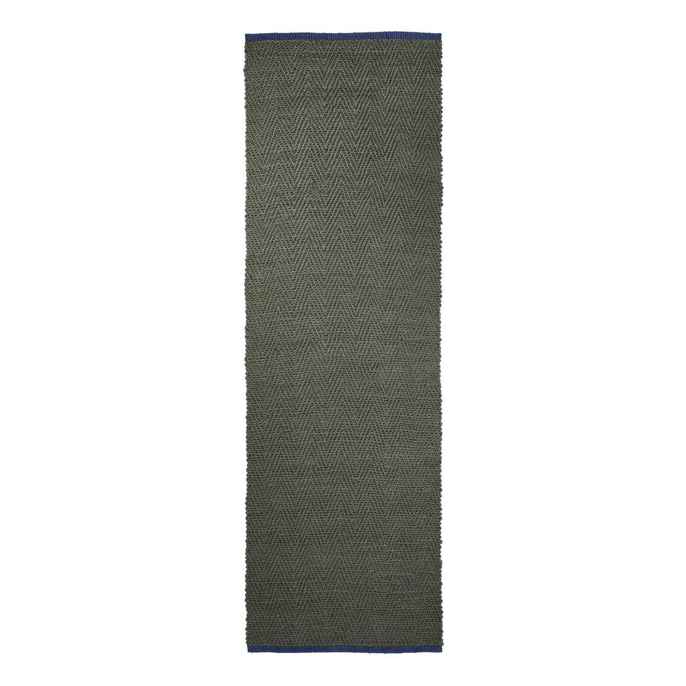 Sötétzöld juta futószőnyeg 80x245 cm Notes – Mette Ditmer Denmark