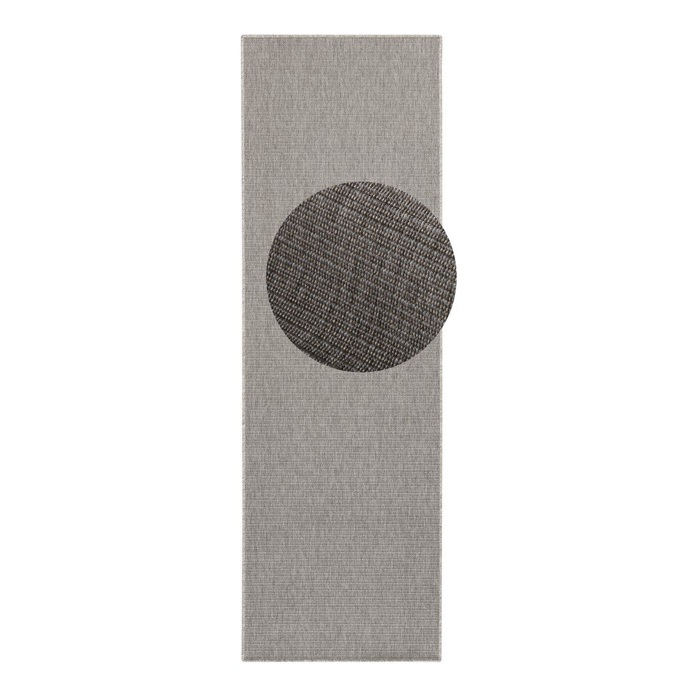 Szürke kültéri-beltéri futószőnyeg 80x250 cm Nature – Hanse Home