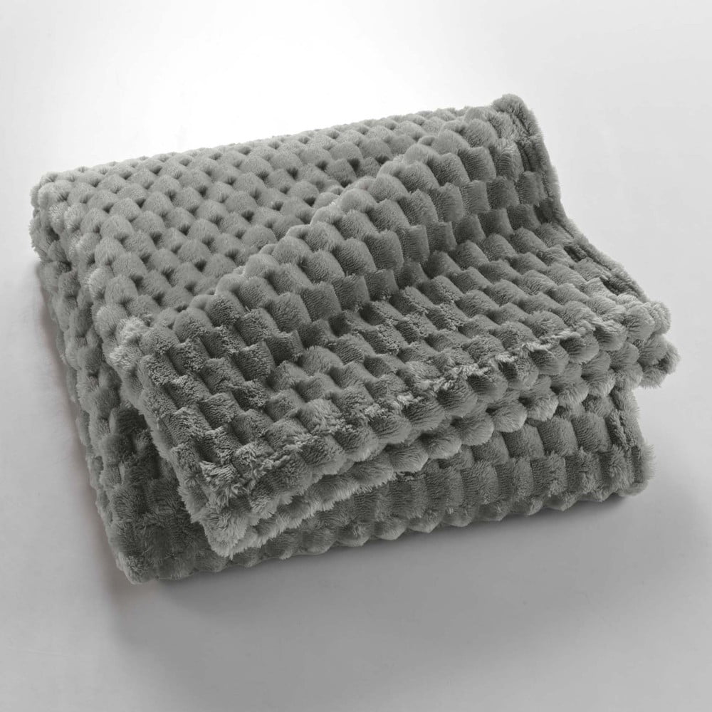 Szürke mikroflanel takaró 125x150 cm Mini Frosty – douceur d'intérieur