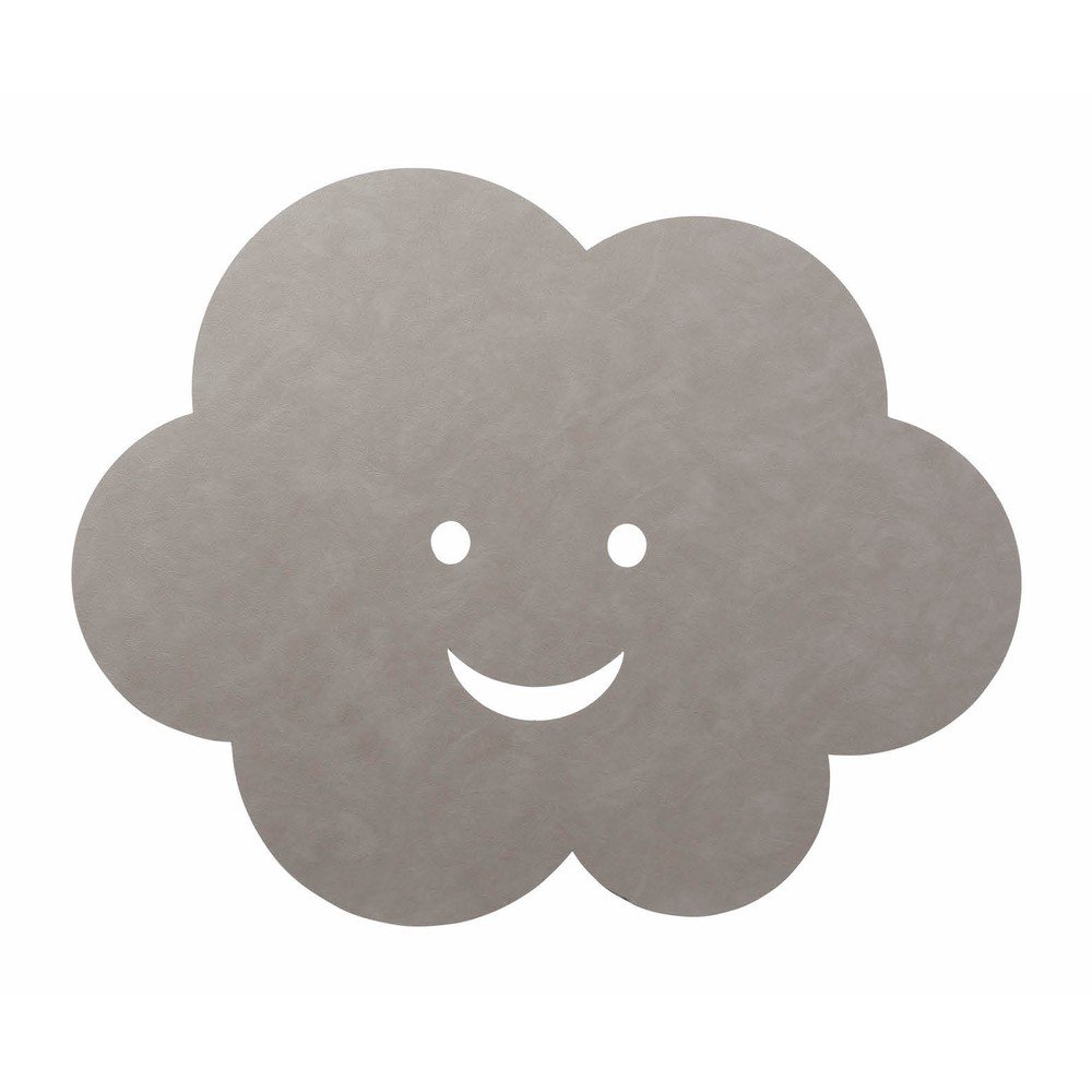 Szürkésbézs kézi szövésű öko bőr gyerek szőnyeg 70x88 cm Cloud XXL Cloud – LIND DNA