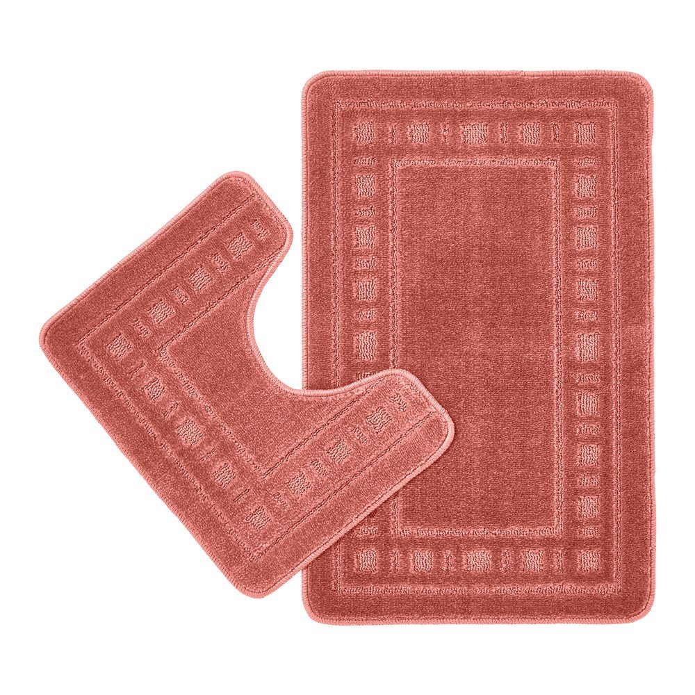 Terrakotta színű fürdőszobai kilépő szett 2 db-os WC-hez 50x80 cm Armoni – Catherine Lansfield