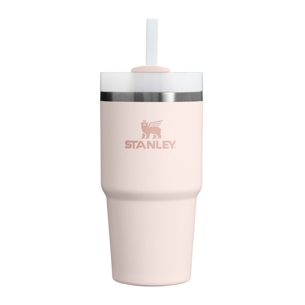 Világos rózsaszín termosz szívószállal 600 ml Quencher H2.O FlowState – Stanley