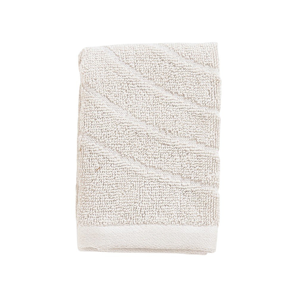 Világosszürke frottír pamut törölköző 30x30 cm Time – Zone