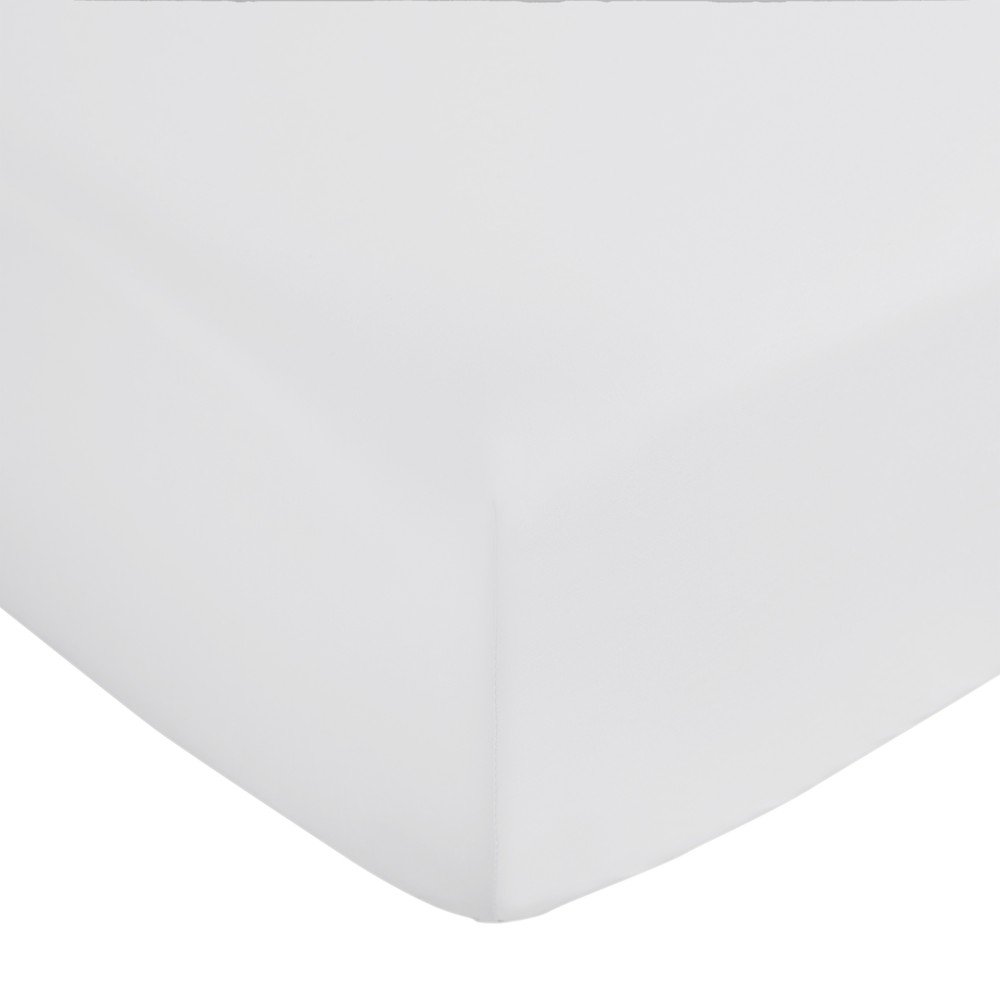 Világosszürke gumis pamut-szatén lepedő 150x200 cm Cotton Sateen – Bianca