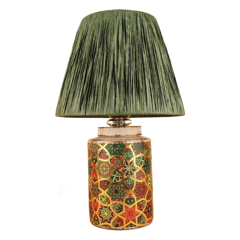Zöld asztali lámpa (magasság 38 cm) Alev – Opviq lights