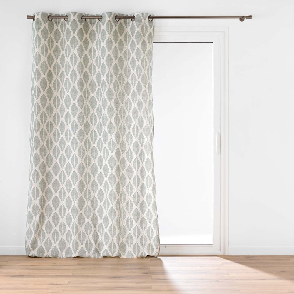 Zöld-bézs függöny 140x240 cm Maho – douceur d'intérieur