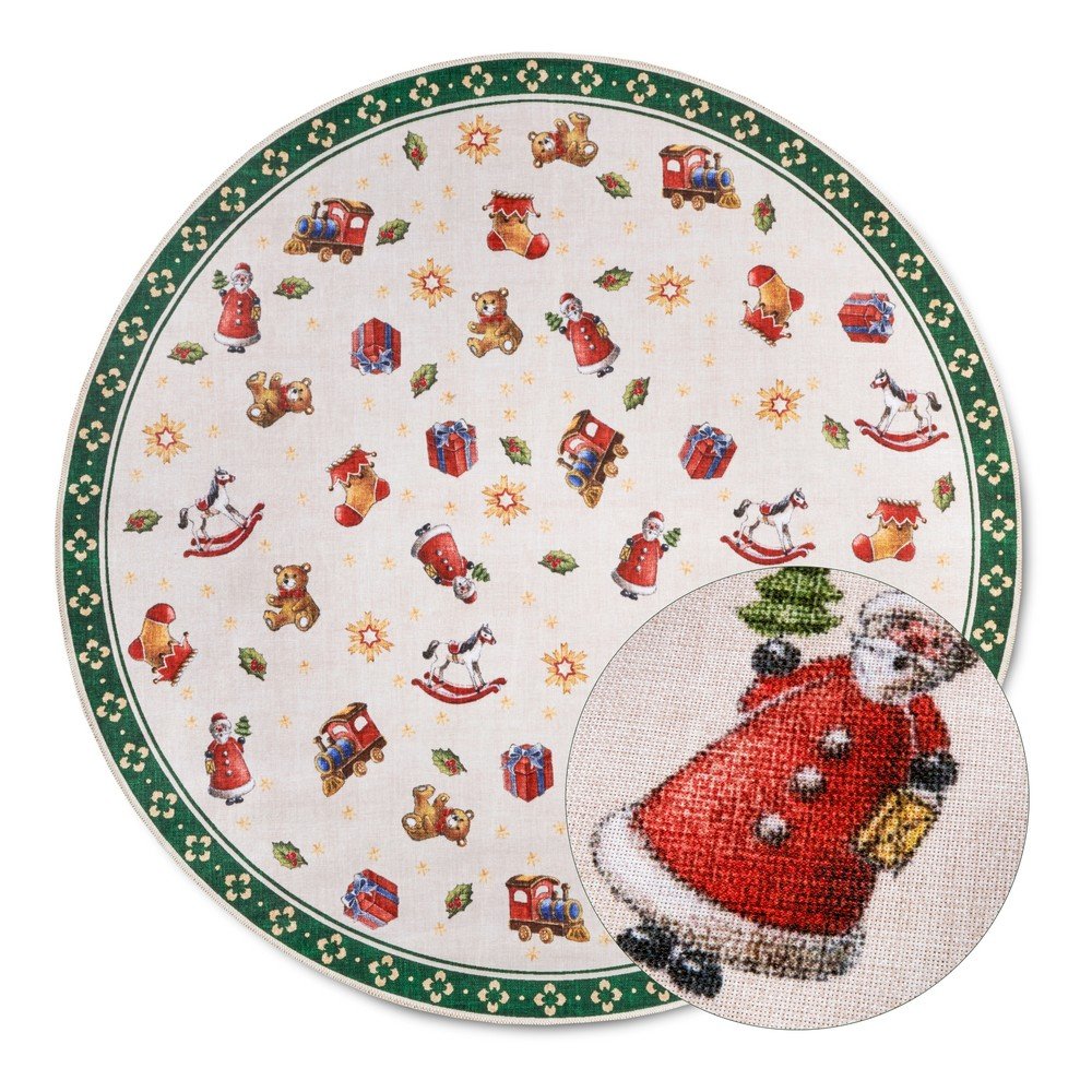 Zöld kerek szőnyeg karácsonyi mintával ø 150 cm Green Christmas – Villeroy&Boch
