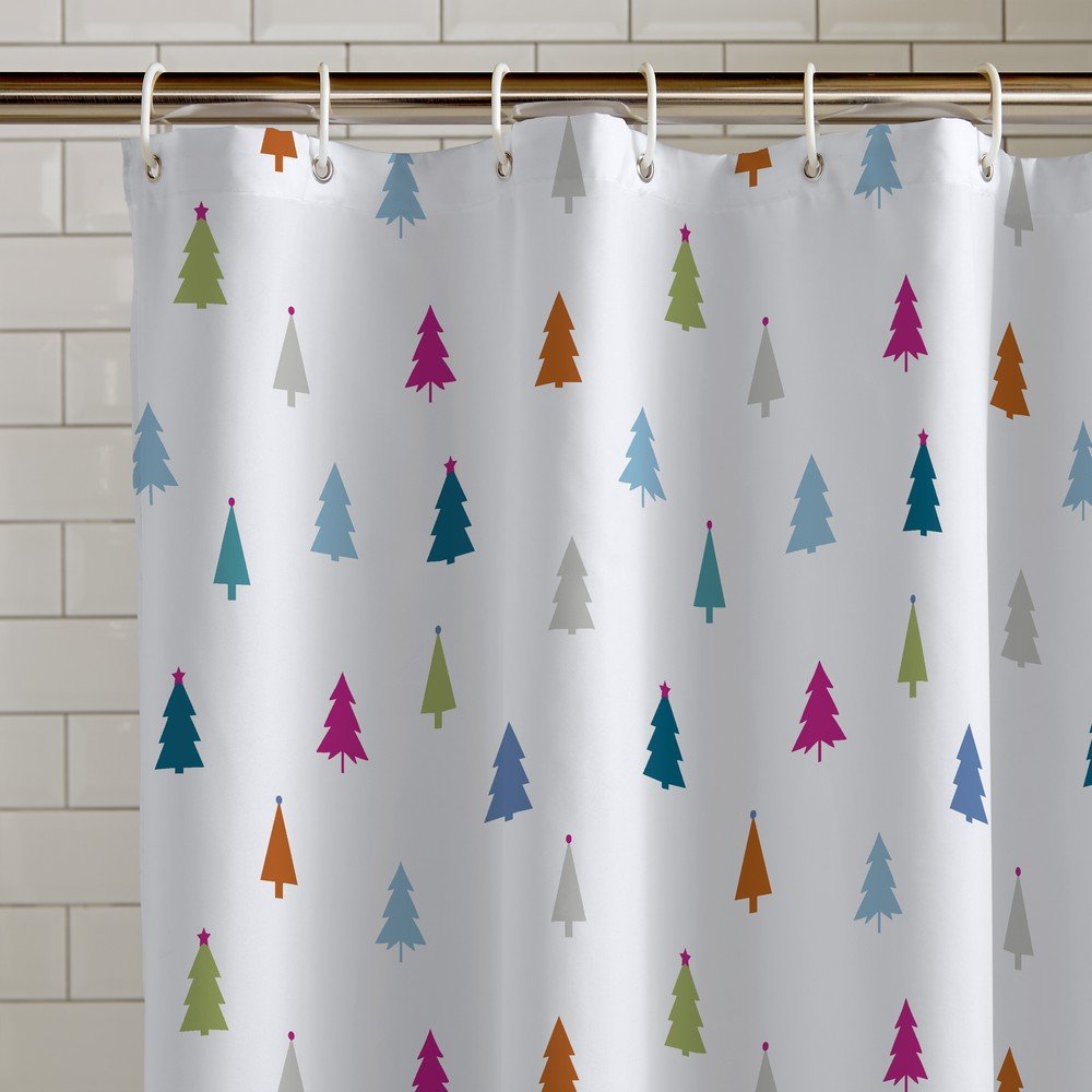 Zuhanyfüggöny 180x180 cm Christmas Tree – Catherine Lansfield