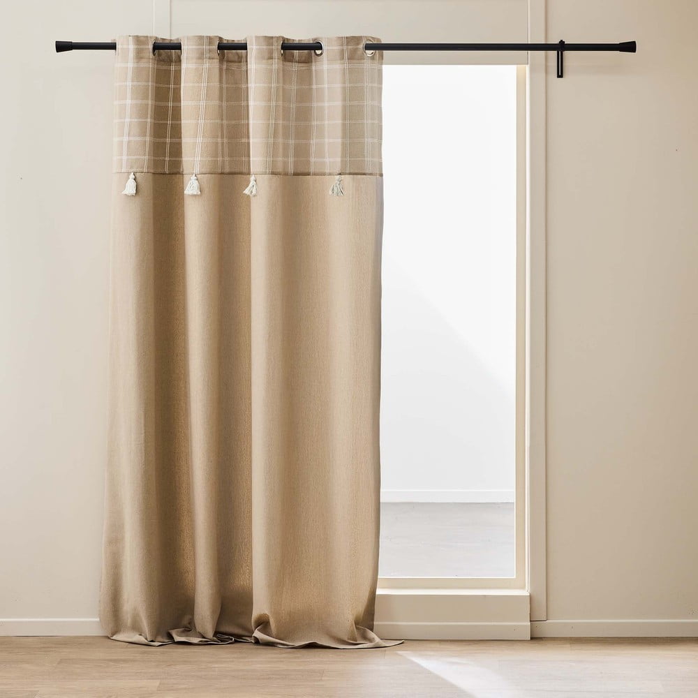 Barna pamutkeverék függöny 140x240 cm Everest – douceur d'intérieur
