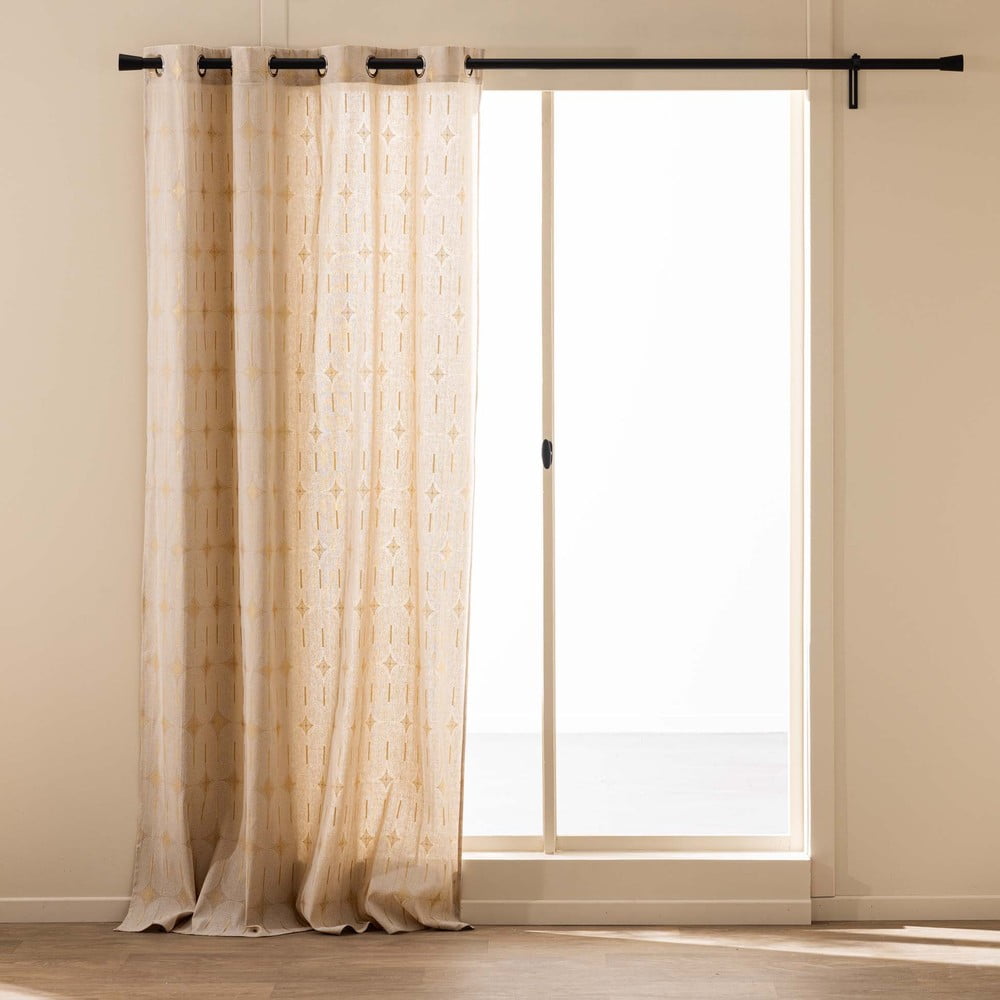 Bézs függöny 140x240 cm Ondine – douceur d'intérieur