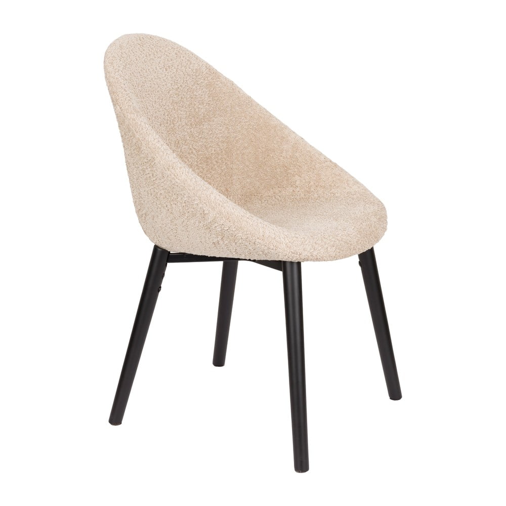 Bézs kárpitozott étkezőfotel Fenna – Dutchbone