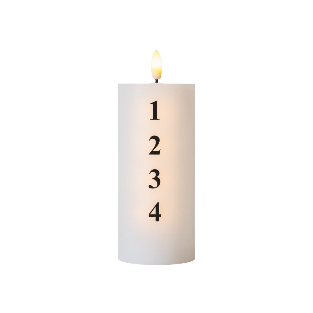 Elemmel működő LED gyertya (magasság 15 cm)  Sille Advent – Sirius