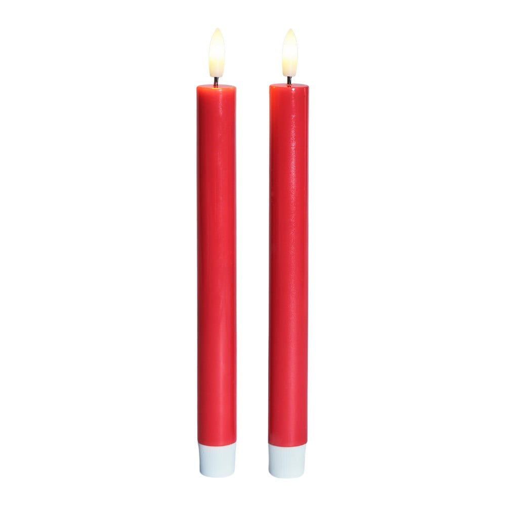 Elemmel működő LED gyertya szett 2 db-os (magasság 22 cm) Sille – Sirius