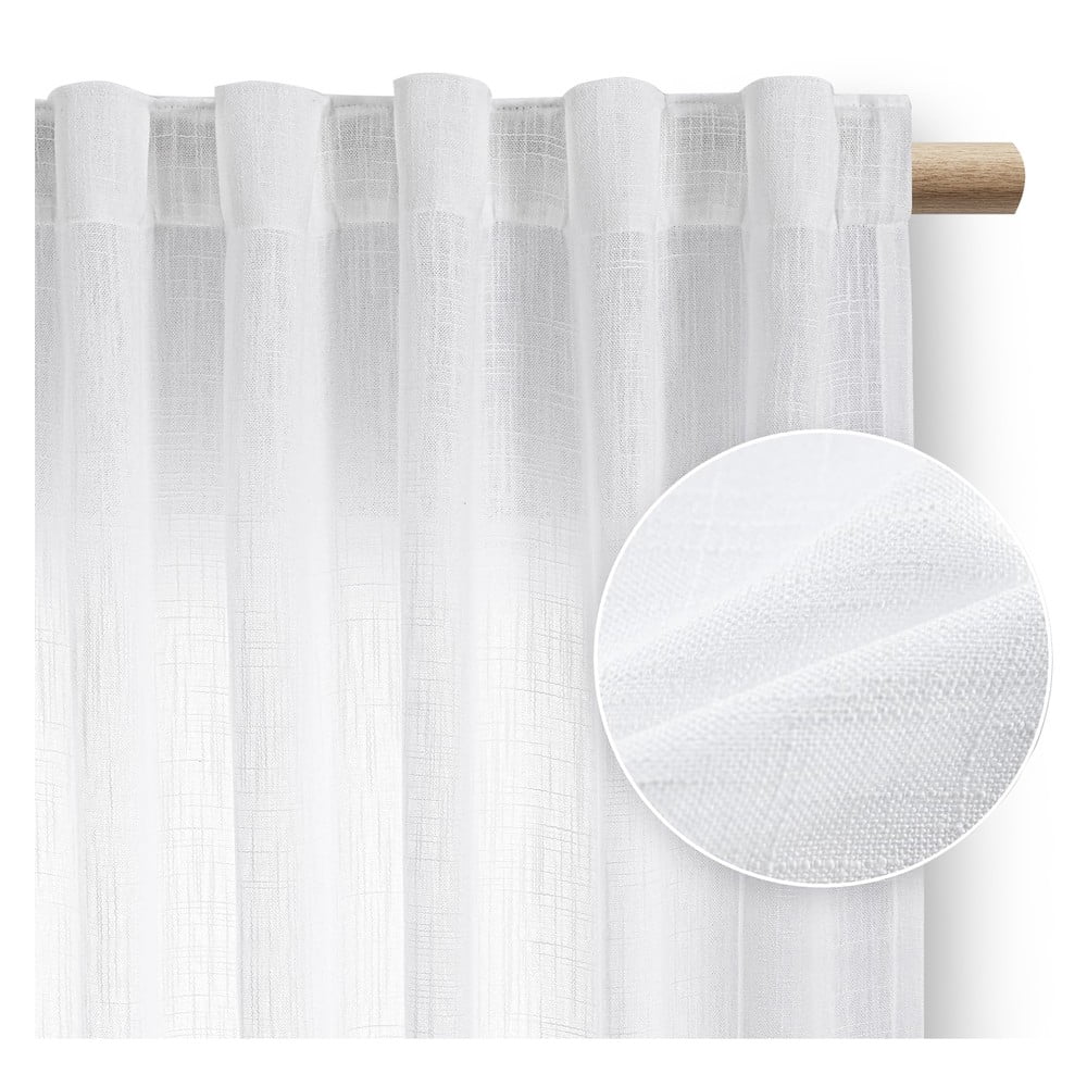 Fehér függöny 140x270 cm Valeta – Restilo