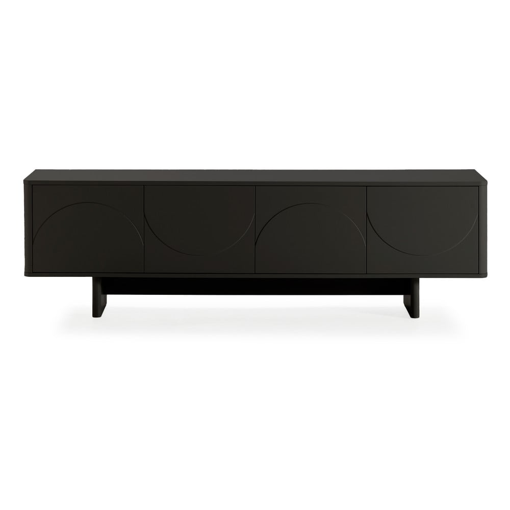 Fekete TV-állvány 180x55x40 cm Solei – MOME