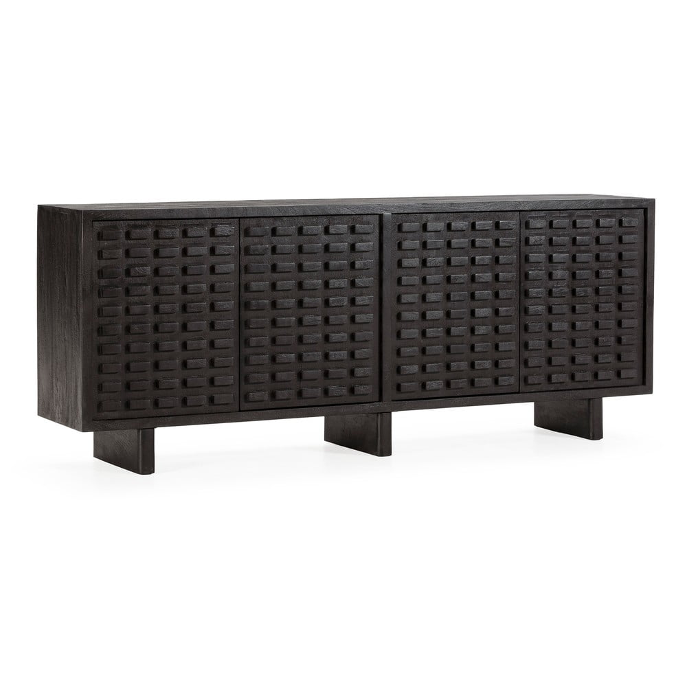 Fekete mangófa komód 200x80x40 cm Inaya – MOME