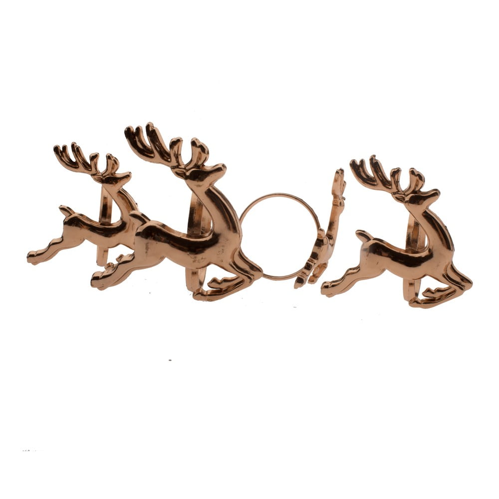 Fém szalvétagyűrű szett 4 db-os Deer – Dakls