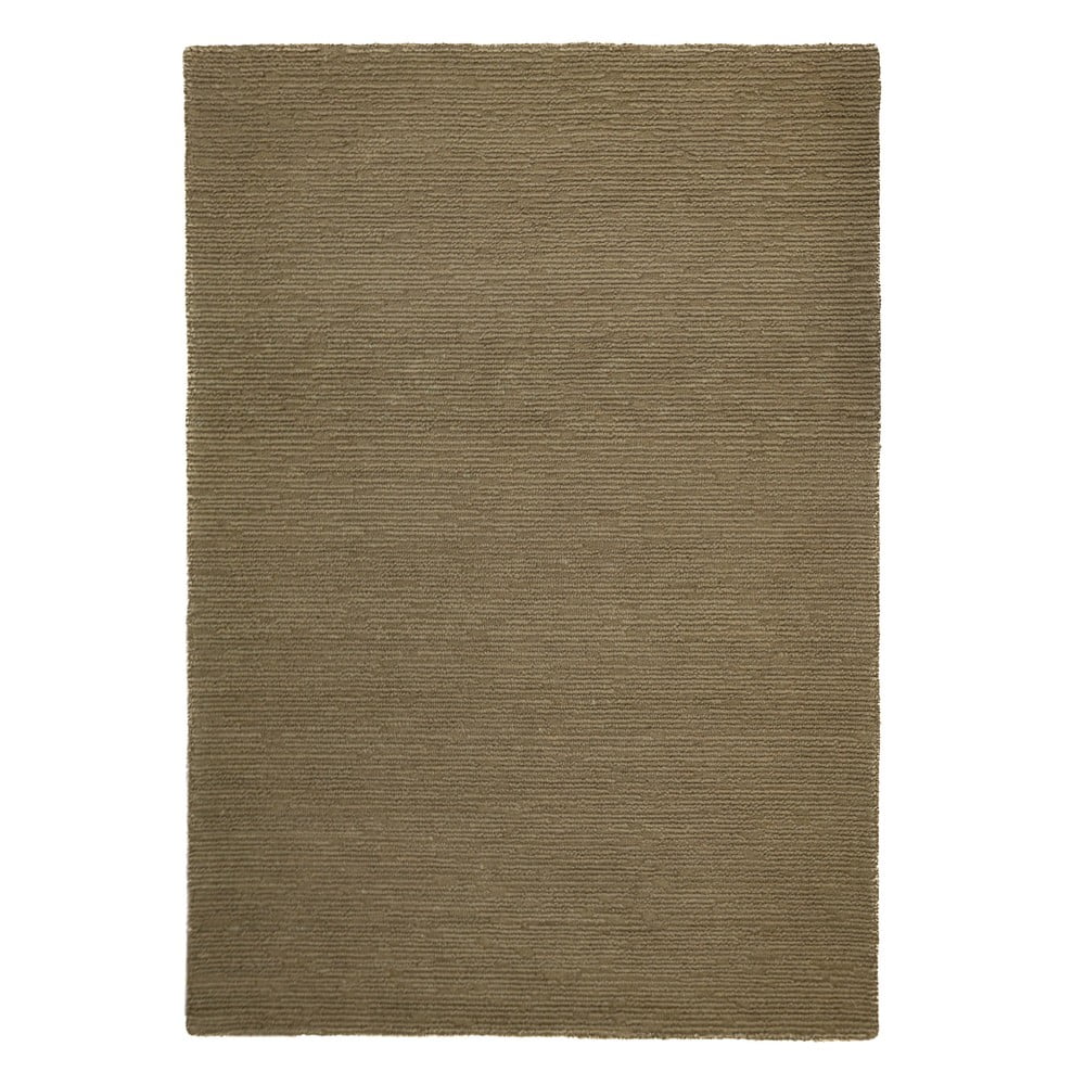 Khaki kézi szövésű gyapjú szőnyeg 200x290 cm Harris Boucle – Flair Rugs