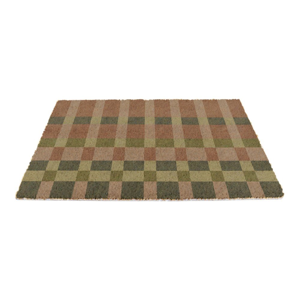 Kókuszrost lábtörlő 40x60 cm Pink and Blue Check – Artsy Doormats