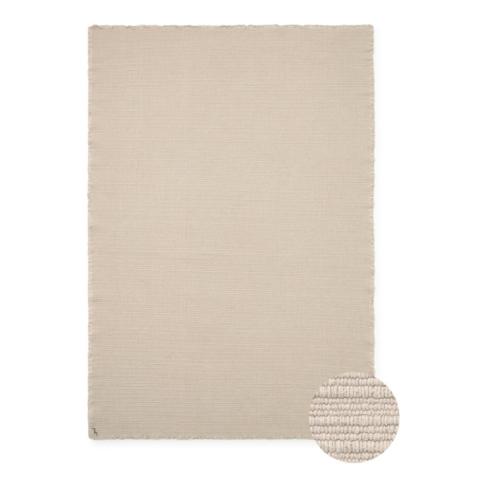 Krémszínű kézi szövésű pamut szőnyeg 170x240 cm Handloom – Lorena Canals