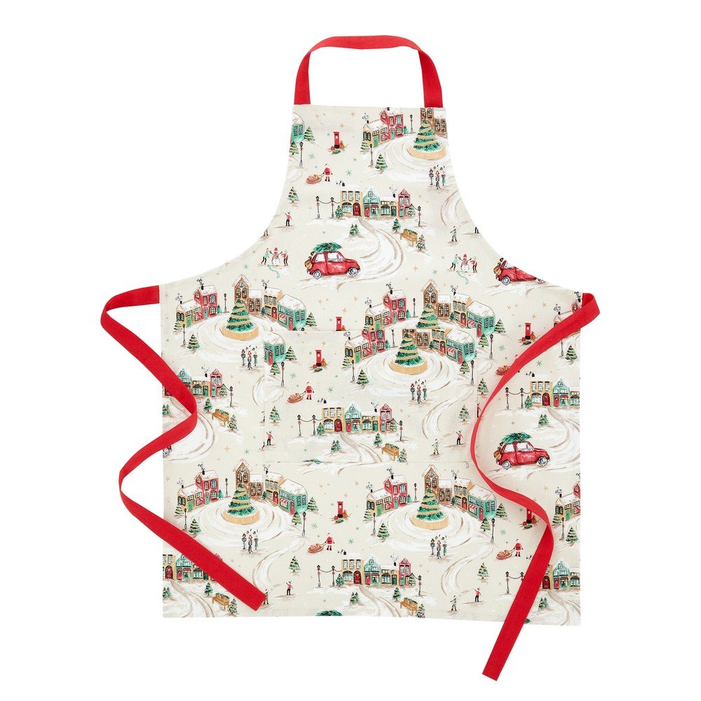 Pamut kötény Christmas Town – Catherine Lansfield