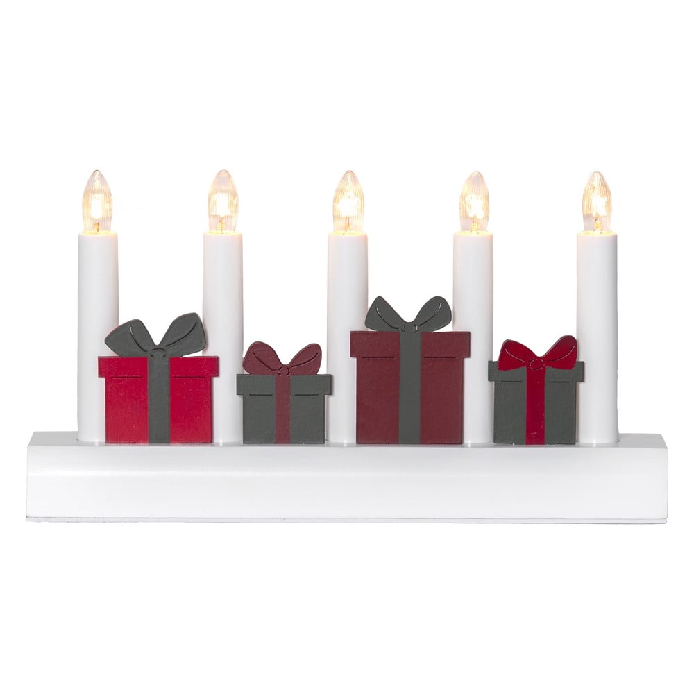 Piros-fehér konnektorhoz csatlakoztatható karácsonyi fénydekoráció Julia – Star Trading