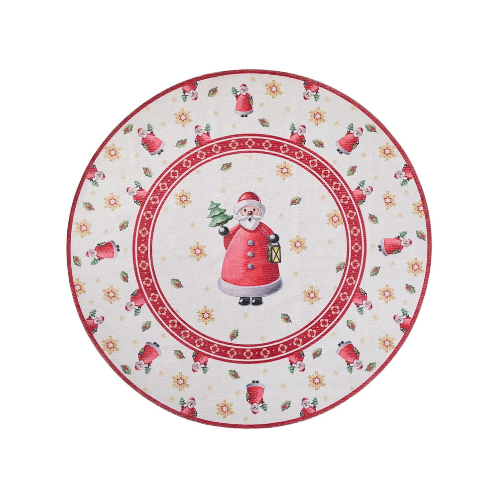 Piros kerek szőnyeg karácsonyi mintával ø 160 cm Toy's Delight Santa Claus – Villeroy&Boch