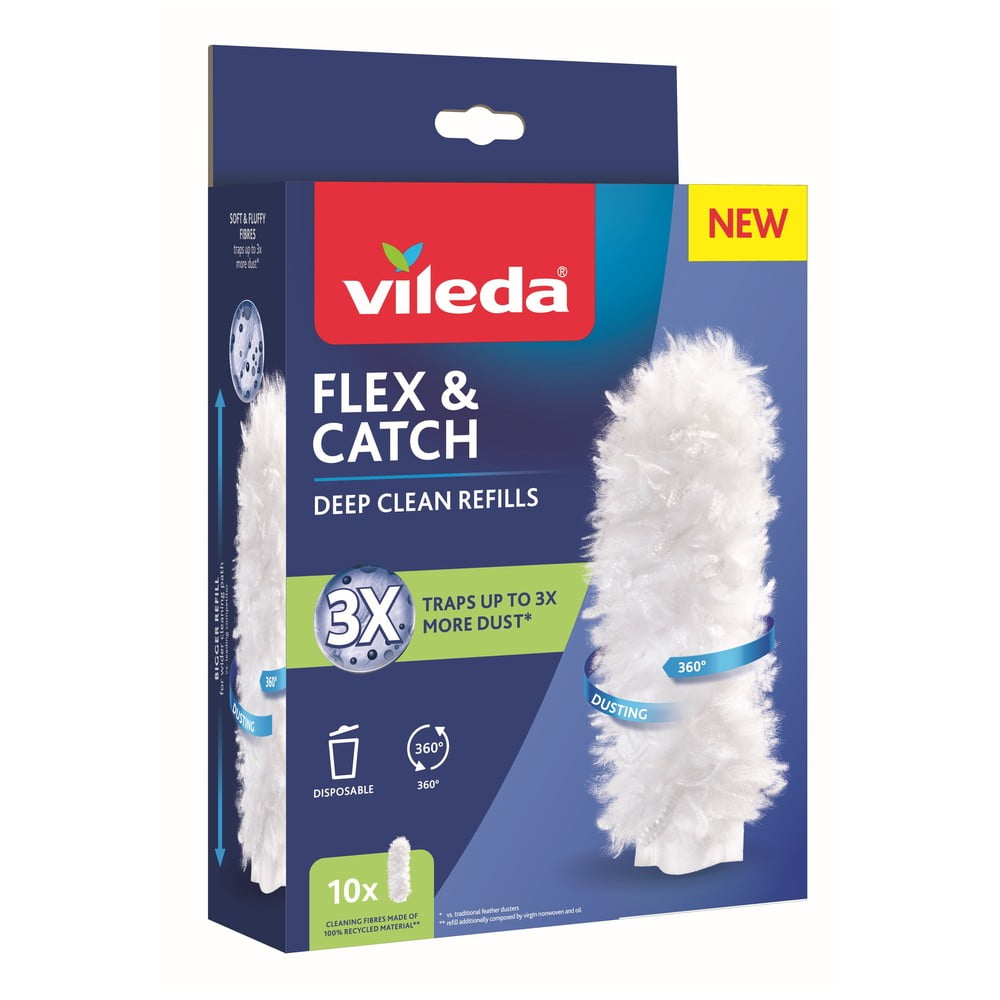 Portörlő cserefej szett 10 db-os Flex&Catch – Vileda