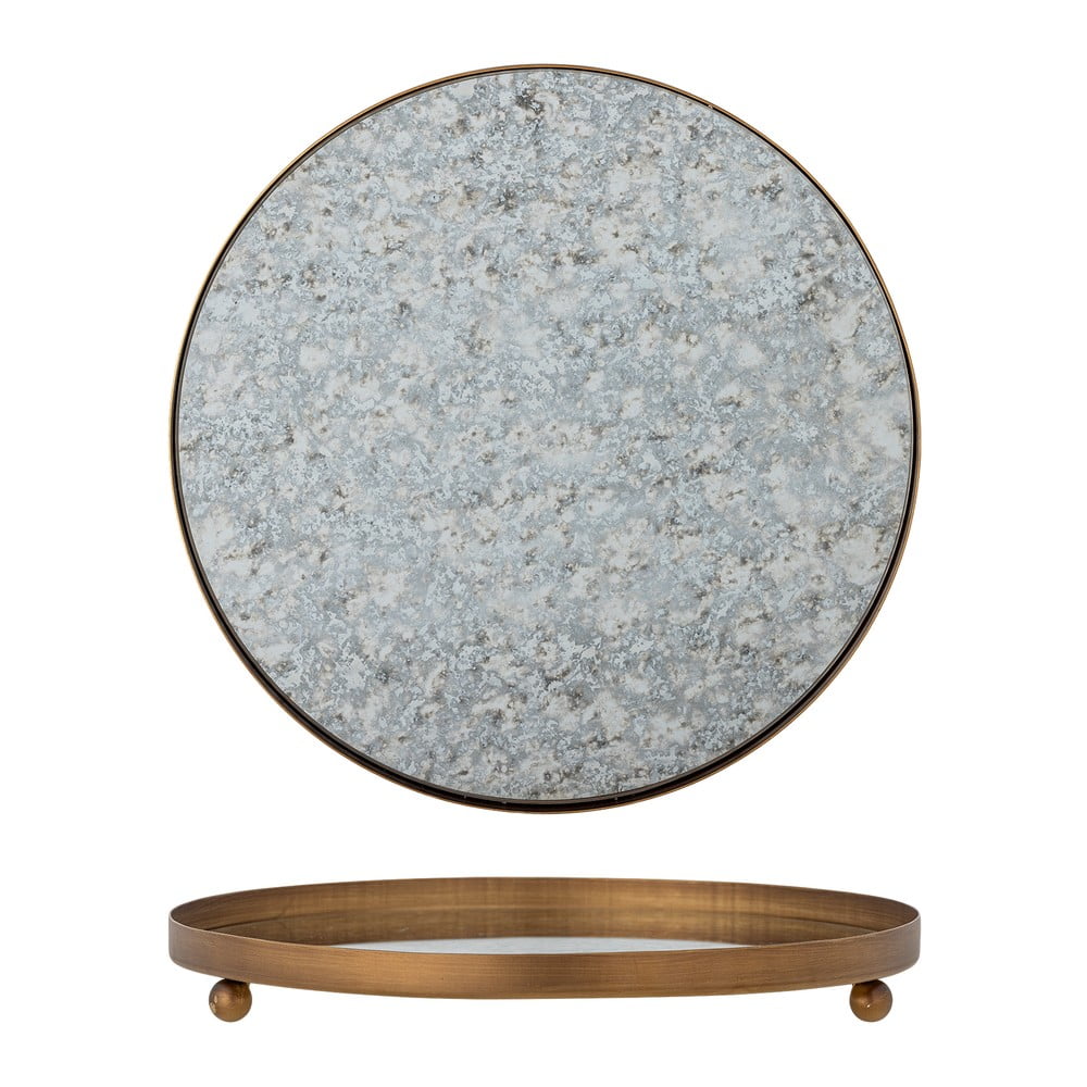 Üveg dekoratív tálca ø 35 cm Glacier – Bloomingville