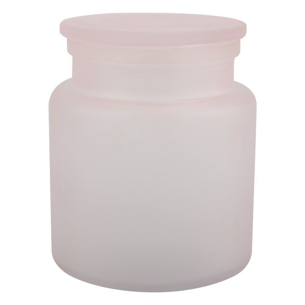 Világos rózsaszín üveg fürdőszobai rendszerező vattakorongokhoz Yoko – Spirella