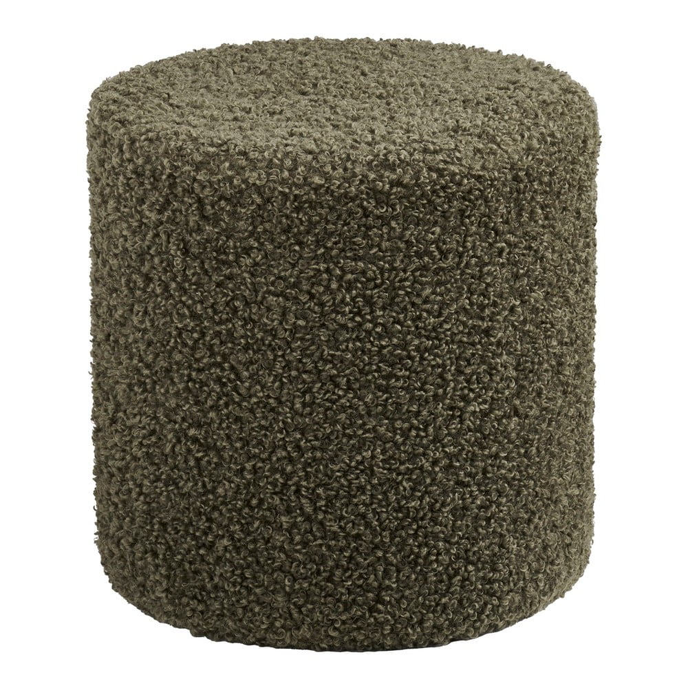 Zöld buklé puff Ejby – House Nordic